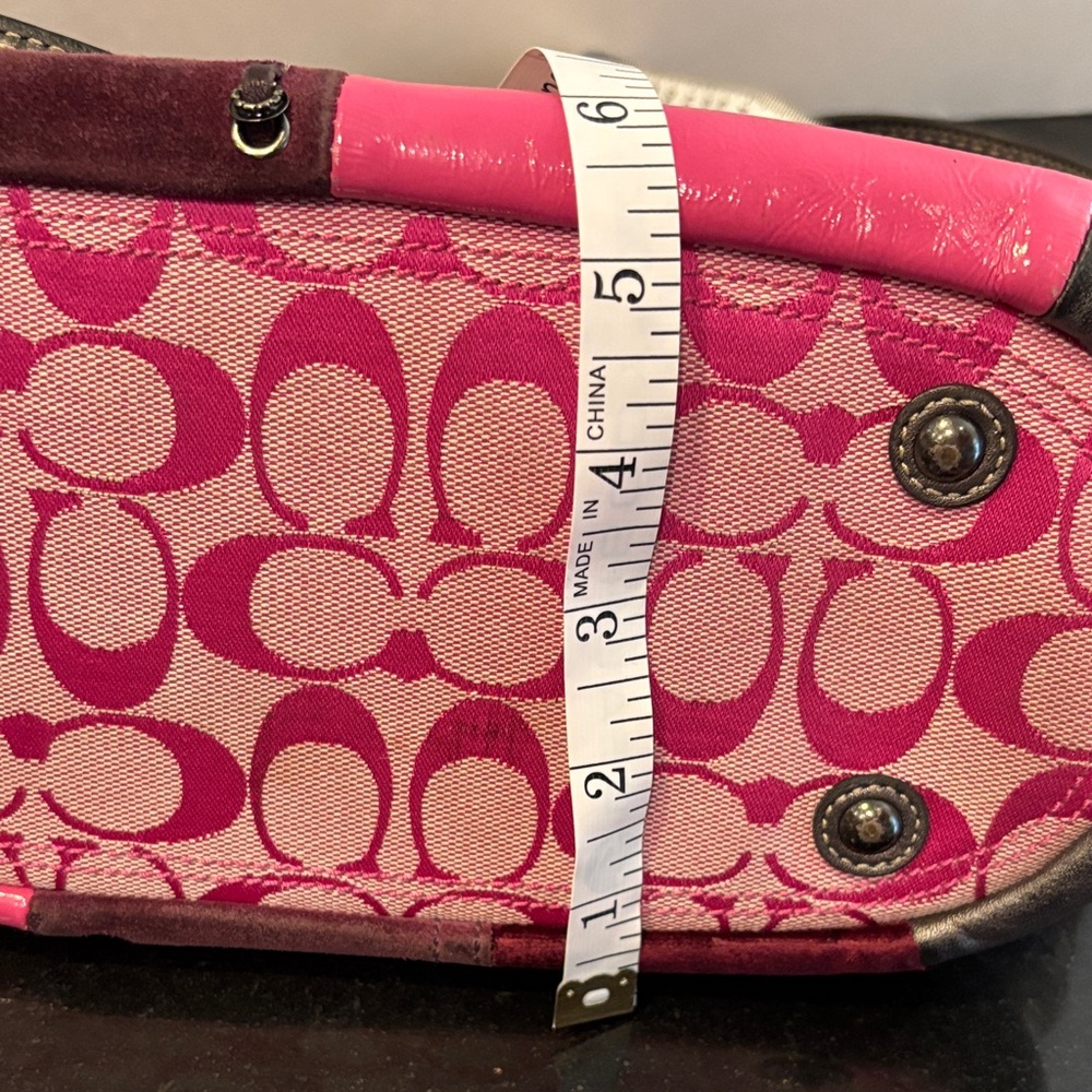 Vintage Coach Patchwork Pink and Silver Hobo Shoulder Bag - Picture 16 of 16